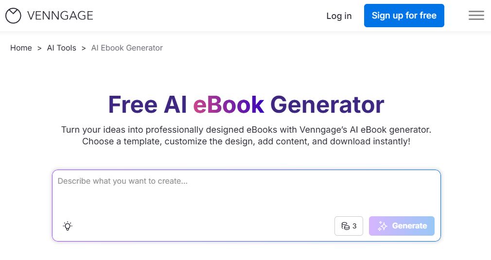 ai-ebook-generator-venngage